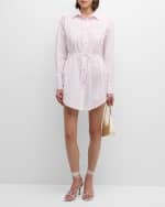 Image 2 of 6: Cinq a Sept Sammy Stripe Wren Mini Shirtdress