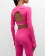 Image 5 of 7: adidas by Stella McCartney TrueStrength Long-Sleeve Yoga Crop Top