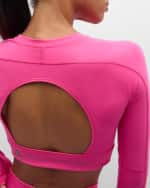 Image 6 of 7: adidas by Stella McCartney TrueStrength Long-Sleeve Yoga Crop Top