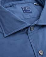 Image 2 of 2: Fedeli Men's Sean Casual Button-Down Shirt