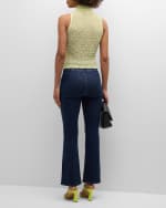 Image 3 of 6: FRAME The Jetset Crop Mini Bootcut Jeans