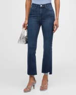 Image 2 of 6: FRAME Le Crop Mini Boot Cascade Hem Jeans