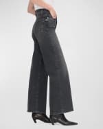 Image 3 of 4: FRAME Le Slim Palazzo Jeans