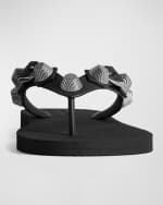 Image 3 of 5: Balenciaga Cagole Studded Flip Flop Sandals