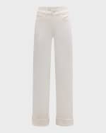 Image 1 of 6: PAIGE Sasha Wide Cuff Jeans
