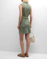 Image 3 of 6: PAIGE Kelsee Belted Denim Mini Dress