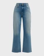 Image 1 of 6: PAIGE Courtney Flare Raw Hem Jeans