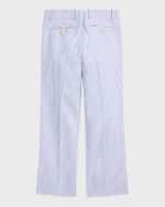 Image 2 of 4: Ralph Lauren Childrenswear Boy's Seersucker Trousers, Size 8-14