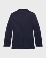 Image 2 of 4: Ralph Lauren Childrenswear Boy's Tailored Interlock Sport Coat, Size 8-16