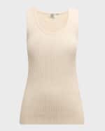 Image 1 of 6: Toteme Boucle Knit Tank Top