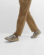 Image 2 of 6: Golden Goose Men's Running Sole Nylon and Suede Runner Sneakers