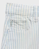 Image 3 of 3: DL1961 Girl's Jenny Striped Mini Skirt, Size 7-16