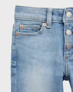 Image 3 of 6: DL1961 Girl's Claire Toddler Bootcut Denim Jeans, Size 4-6