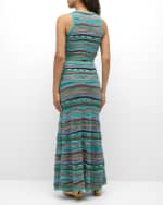 Image 3 of 6: Ulla Johnson Rosen Multicolor Knit Maxi Skirt
