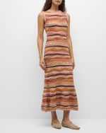 Image 5 of 6: Ulla Johnson Fauna Sleeveless Knit Midi Dress