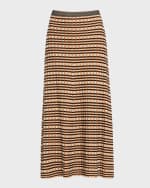 Image 1 of 6: Ulla Johnson Amal Check Knit Maxi Skirt