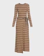 Image 1 of 6: Ulla Johnson Anouk Check Jacquard Wrap Dress