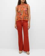 Image 5 of 6: Ulla Johnson The Lou Flare Denim Jeans