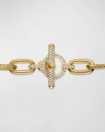 Image 4 of 4: David Yurman Madison Toggle Necklace with Diamonds in 18K Gold, 11mm
