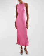 Image 1 of 3: Rails Solene Satin Slip Dress