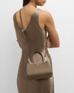 Image 2 of 6: Tory Burch Eleanor Mini Pebbled Leather Satchel Bag