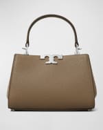 Image 4 of 6: Tory Burch Eleanor Mini Pebbled Leather Satchel Bag