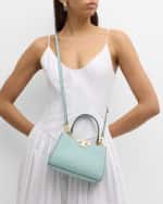 Image 2 of 6: Tory Burch Eleanor Mini Pebbled Leather Satchel Bag