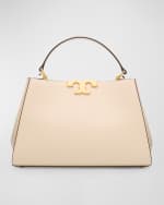 Image 1 of 6: Tory Burch Eleanor Leather Satchel Bag