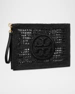Image 2 of 4: Tory Burch Ella Crochet Pouch Wristlet