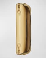 Image 4 of 4: Tory Burch Reva Straw Clutch Bag