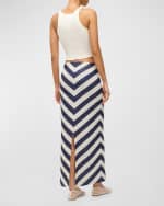 Image 2 of 4: STAUD St. Tropez Long Sequin Chevron Skirt