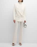 Image 5 of 6: Coperni V-Neck Strong-Shoulder Tailored Jacket