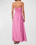 Image 3 of 4: Vix Solid Melina Detail Maxi Dress