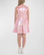 Image 2 of 4: Zoe Girl's Iridescent Dress W/ Pockets, Size 7-16