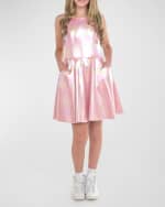 Image 1 of 4: Zoe Girl's Iridescent Dress W/ Pockets, Size 7-16