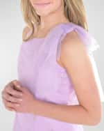 Image 3 of 4: Zoe Girl's Bea Gold Embellished Tulle Dress, Size 7-16