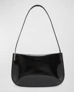Image 1 of 5: Saint Laurent Mini Flat Shoulder Bag in Patent Leather