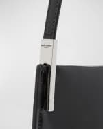 Image 5 of 5: Saint Laurent Mini Flat Shoulder Bag in Patent Leather