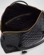 Image 5 of 6: Saint Laurent ES Giant Travel Bag in Smooth Quilted Leather with Gold Hardware