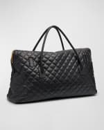 Image 4 of 6: Saint Laurent ES Giant Travel Bag in Smooth Quilted Leather with Gold Hardware