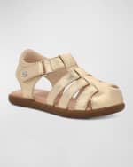 Image 2 of 6: UGG Girl's Kolding Synthetic Leather Sandals, Baby/Toddler