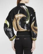 Image 5 of 6: Emilio Pucci Sequined Bomber Jacket