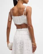 Image 5 of 6: Zimmermann Ottie Embroidered Bodice