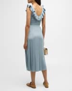 Image 4 of 6: Zimmermann Waverly Frill V-Neck Top