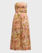 Image 1 of 6: Zimmermann Golden Strapless Jumpsuit