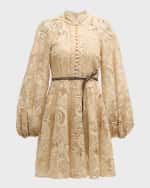 Image 1 of 5: Zimmermann Waverly Lace Mini Dress