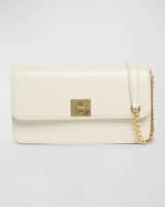 Image 1 of 7: Golden Goose Gioia Flap Leather Shoulder Bag