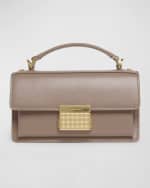 Image 1 of 7: Golden Goose Venezia Small Flap Leather Crossbody Bag