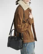 Image 2 of 7: Golden Goose Vita Zip Calf Leather Top-Handle Bag