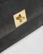 Image 6 of 7: Golden Goose Gioia Flap Distressed Leather Shoulder Bag
